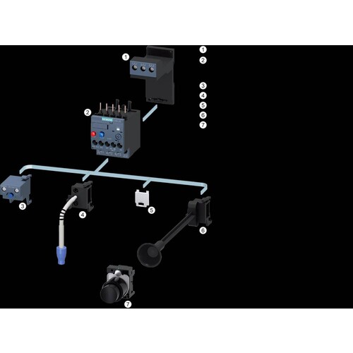 3RU2916-3BJ21 Siemens Berührungsschutzabdeckung für 3RU21 ein Produktbild Additional View 5 L