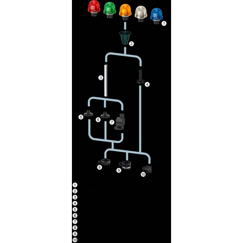 8WD5320-5BD Siemens Einbauleuchte Blinklichtelement LED, 24V DCgelb Produktbild Additional View 4 L