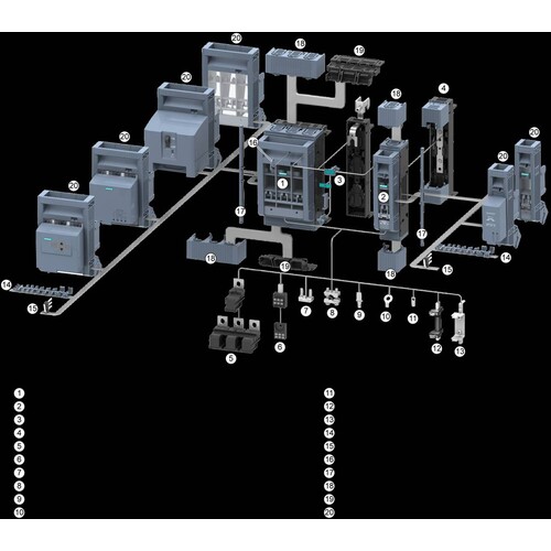 3NP1133-1JC22 Siemens SENTRON, Sicherungslasttrennschalter 3NP1, 3-pol Produktbild Additional View 5 L