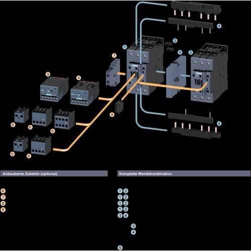 3RA2336-8XB30-1AL2 Siemens WENDEKOMB.,22KW, AC230V 50/60 HZ Produktbild Additional View 5 L