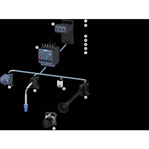 3RU2946-3AA01 Siemens EINZELAUFSTELLUNGSTRAEGER BG. S3 Produktbild Additional View 5 L