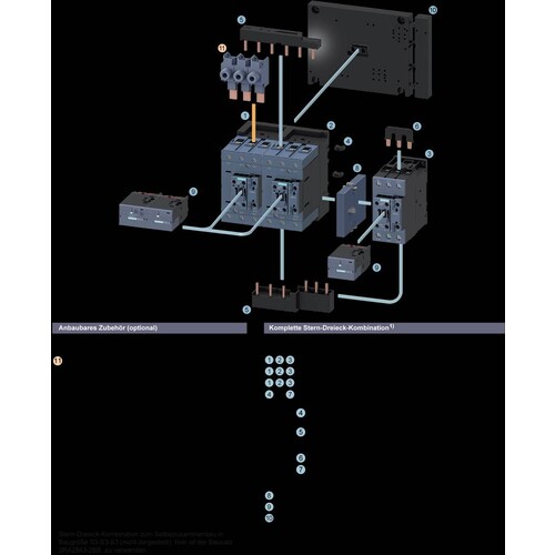 3RA2445-8XF32-1NB3 Siemens Stern Dreieck Komb.,75 kW/400V,ACDC20-33 Produktbild Additional View 5 L