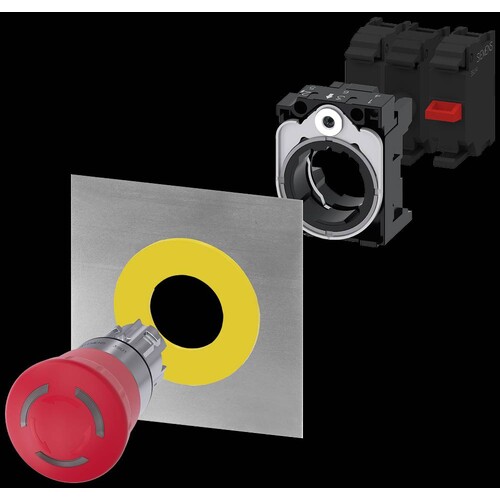 3SU1051-1HB20-0AA0 Siemens BEL. NOT HALT PILZDRUCKTASTER, 40MM, ROT Produktbild Additional View 4 L