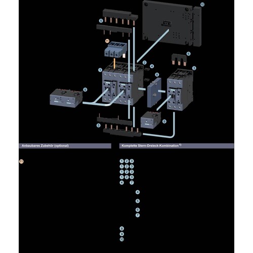 3RA2434-8XE32-1NB3 Siemens Stern- Dreieck-Kombination mit I/O-Link AC 3:  Produktbild Additional View 6 L