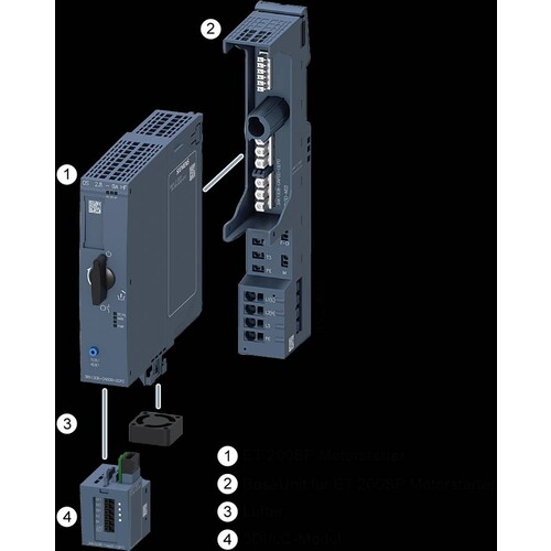 3RK1908-1AA00-0BP0 Siemens 3DI/LC-Modul (Anschlussklemmen) für ET 200SP Motorst Produktbild Additional View 5 L