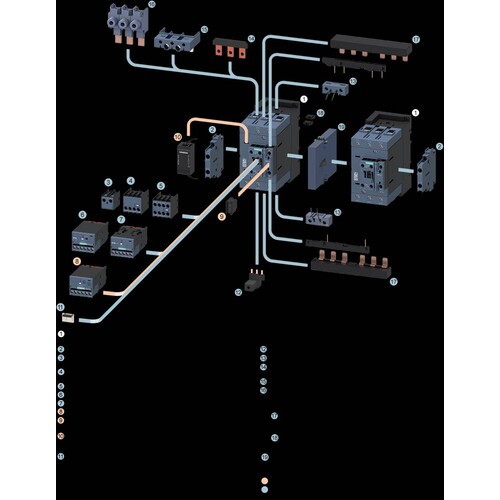 3RT2046-1AG60 Siemens Schütz,AC- 3e,95A/45kW/400V,3-polig,AC100V/50Hz,10 Produktbild Additional View 5 L