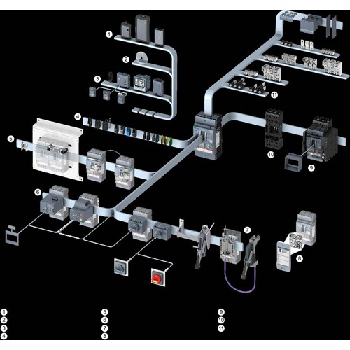 3VA5111-5ED31-1AA0 Siemens Leistungsschalter 3VA5 UL Frame 125 Sch Produktbild Additional View 7 L