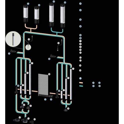 8WD46135HH37 Siemens Elektronisch konfigurierbare Signalsäule, 9 Segmente Produktbild Additional View 5 L