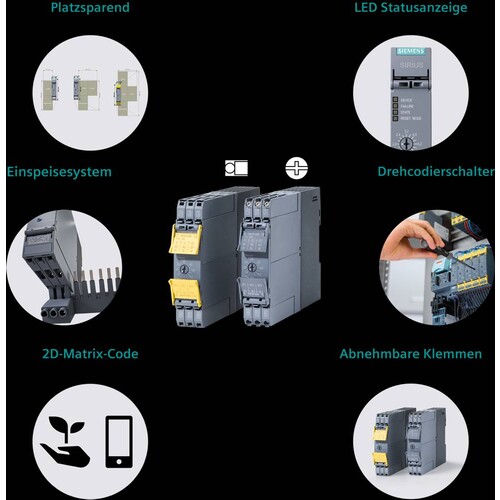 3RM1107-2AA04 Siemens Direktstarter Failsafe, 1,6-7 A, DC 24 V, Federzugans Produktbild Additional View 8 L