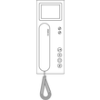 040578 Siedle BTSV 850-03 W Bus- Telefon mit Farbmonitor 8,8cm Weiß Produktbild Additional View 2 S