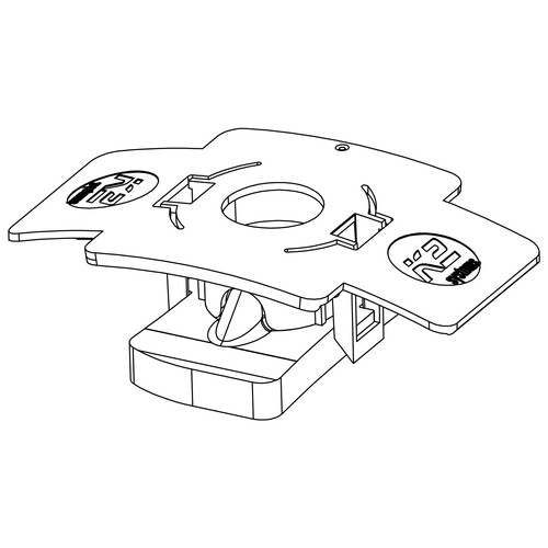 1001643  K2 Systems M K2 Einlegemutter mit Montageclip Produktbild Additional View 1 L