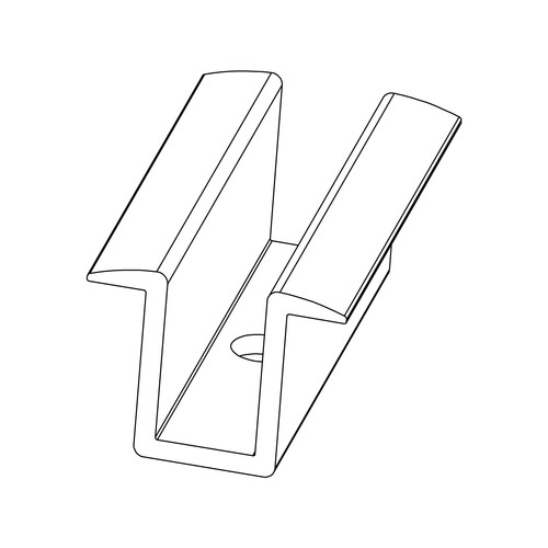 1005145 K2 Systems Mittelklemme Einzeln, schwarz eloxiert Produktbild Additional View 1 L