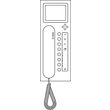 200042021-00 Siedle AHT 870 0 W Access Haustelefon AHT 870 0 W weiß Produktbild Additional View 1 S