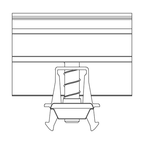 2002589 K2 Systems Universal End Klemme OneEnd, schwarz eloxiert Produktbild Additional View 1 L