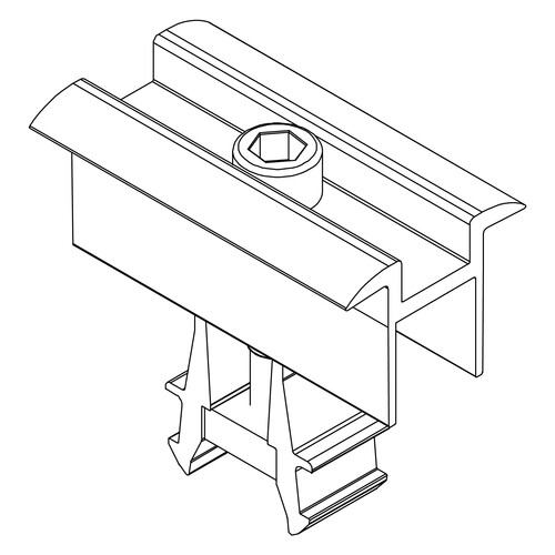 2003072 K2 Systems Universal Mittelklemme OneMid 30-42 mm, schwarz e Produktbild Additional View 1 L