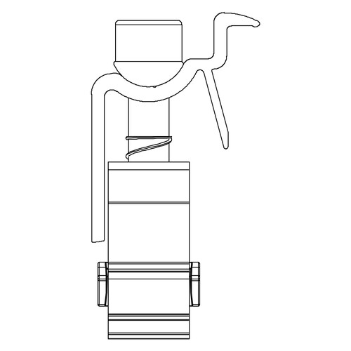 2002589 K2 Systems Universal End Klemme OneEnd, schwarz eloxiert Produktbild Additional View 2 L