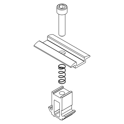 2002558  K2 Systems K2 Mini Clamp MC 30-50mm Silver Produktbild Additional View 3 L