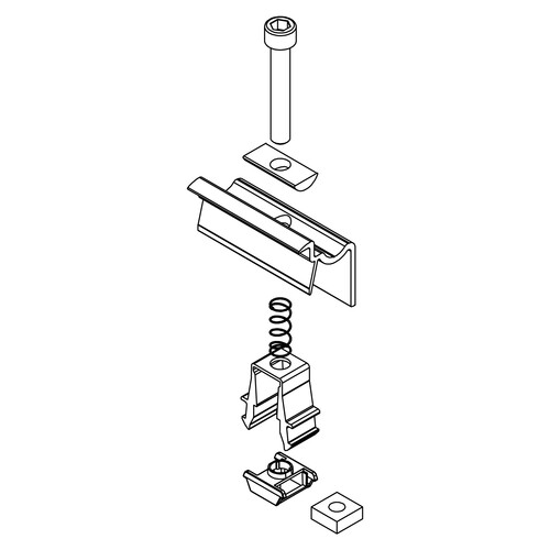 2002589 K2 Systems Universal End Klemme OneEnd, schwarz eloxiert Produktbild Additional View 3 L