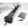 1391000516 Brennenstuhl Premium ALU Line 6fach schwarz *DE* 3m H05VV F3G1,5 USB, Produktbild Additional View 3 S