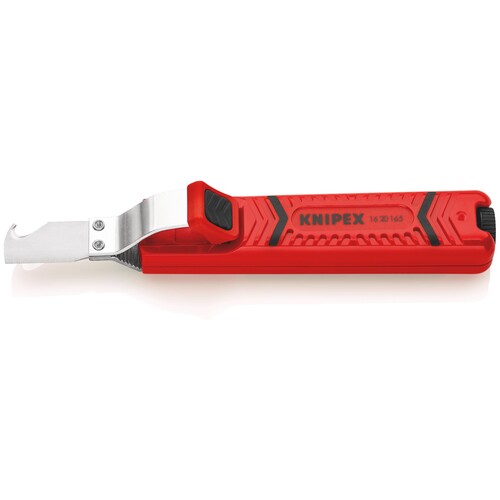 1620165SB KNIPEX KABELMESSER MIT Hakenklinge  0,8-28MM Produktbild Back View L