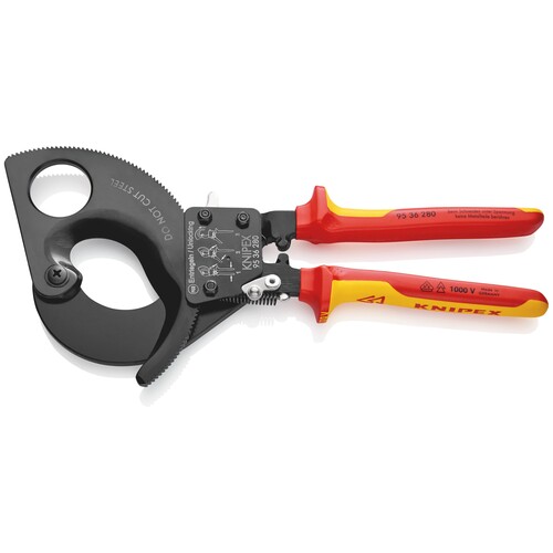 9536280 KNIPEX KABELSCHNEIDER RATSCHEN- PRINZ. 52-380MM2 VDE 1000V Produktbild Additional View 3 L