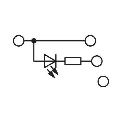 2715856 Phönix DIK 1,5-LA 24RD/O-M Initiatoren-/Aktorenklemme 0,2mm2 - 4mm2 Produktbild Additional View 2 L