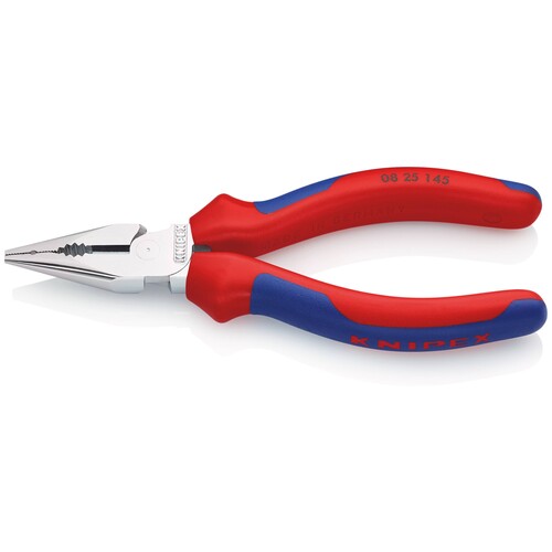 08 25 145 Knipex Spitzkombizange 145mm verchromt, Mehrkomponentenhülle Produktbild Additional View 3 L