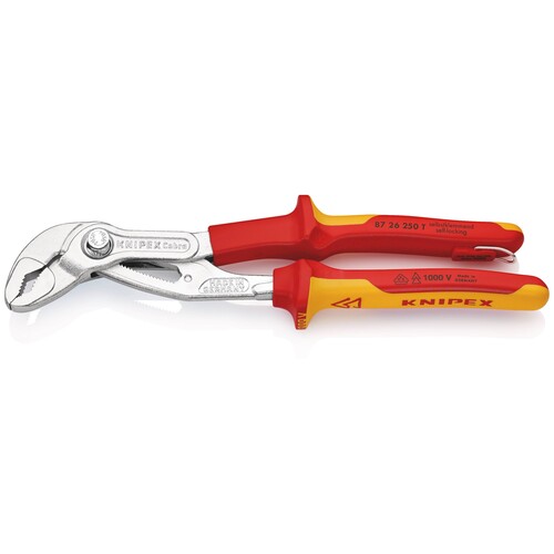 87 26 250 T Knipex Cobra® WaPu isoliert m. Befestigungsöse Produktbild Additional View 2 L