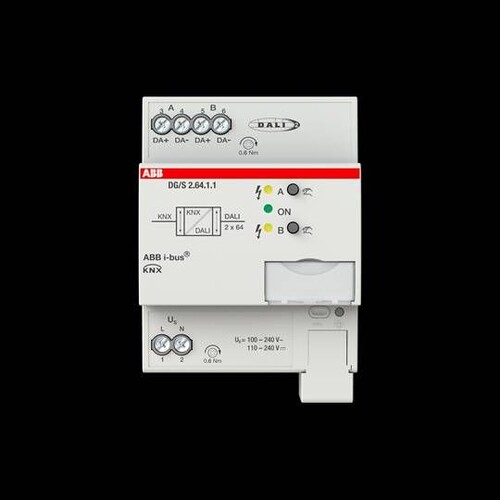 2CDG110199R0011 ABB i-bus DG/S2.64.1.1 DALI Gateway 2f Basic Produktbild Additional View 1 L