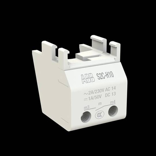 S2C-H10 1S  ABB Hilfsschalter mit einem Schließer Produktbild Additional View 1 L