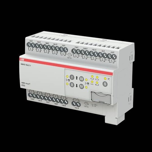 SAH/S16.6.7.1 ABB Schalt-/Jalousieaktor KNX 16-Fach 6A Produktbild Additional View 1 L