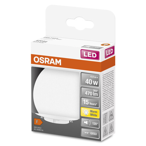 4058075433441 Osram LSGX5340120 4,9W/827 230V GX53 FS1 Produktbild Additional View 5 L