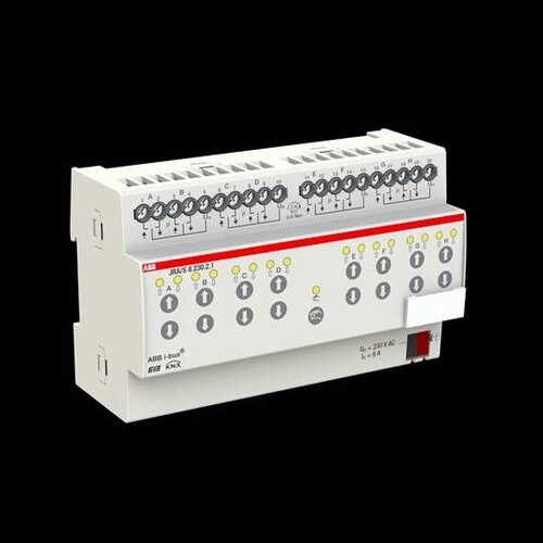 JRA/S 8.230.2.1 ABB KNX Jalousie- Roll- Ladenaktor m.manu.Bedienung 8-F Produktbild Additional View 1 L