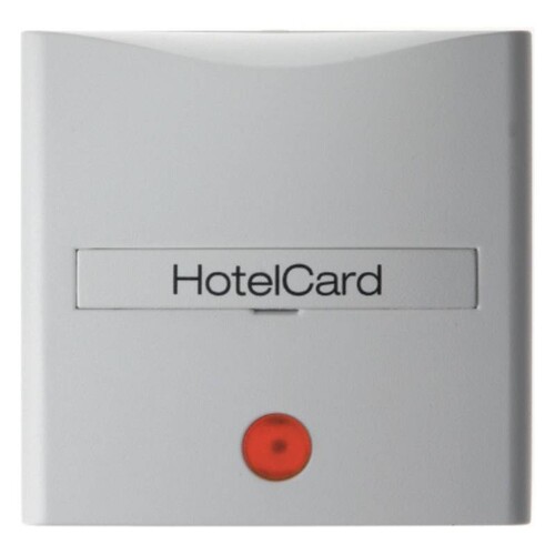 16408989 Berker Hotelcard-Schalteraufsat mit Aufdruck und roter Linse S.1 Polarwe Produktbild Additional View 1 L