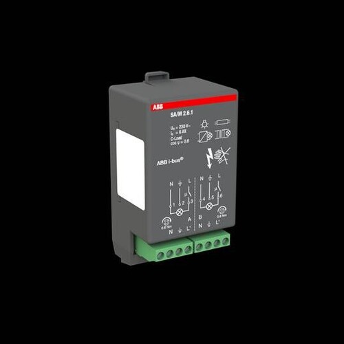 SA/M 2.6.1 STOTZ KNX Schaltaktormodul 2 Fach, 6 A für RC/A Produktbild Additional View 1 L