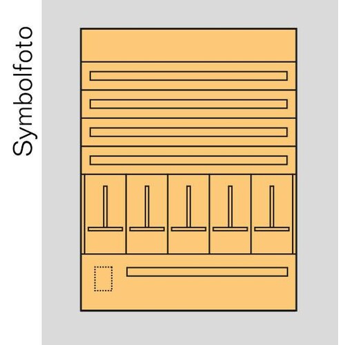 EE7S1 ERA Zählerverteilereinsatz Sbg 1x 5 Zählertafeln Produktbild Front View L