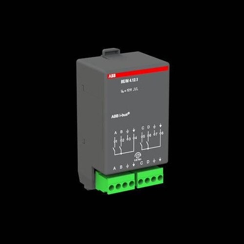 BE/M 4.12.1 Busch-Jaeger Binäreingangs modul 4-Fach Kontaktabfrage Produktbild Additional View 1 L