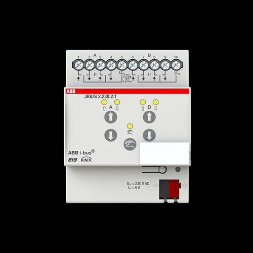 JRA/S2.230.2.1 Busch-Jaeger KNX Jalousie -/Rolladenaktor 2-Fach m. Man. Produktbild Additional View 1 L