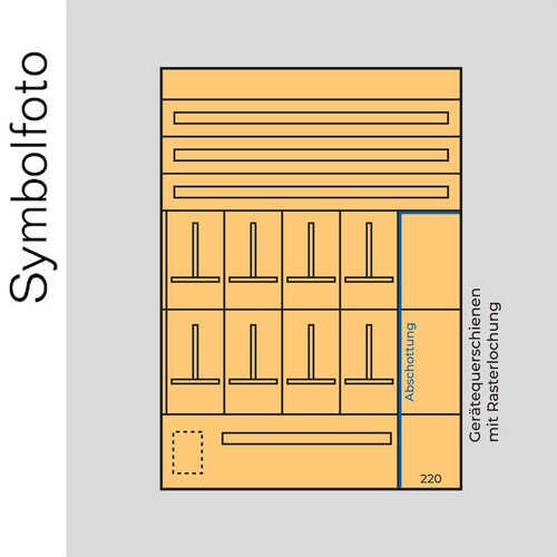 EE8SV ERA Zählerverteilereinsatz +Schwac hstromfeld bxhxt=1136x1700x155mm Produktbild Additional View 1 L