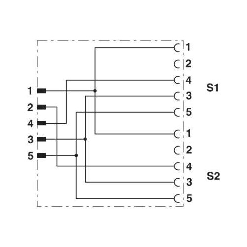 1683455 PHOENIX Y-Verteiler  3-polig +PE gerader Stecker M12 auf 2 x gerade Buchs Produktbild Additional View 2 L
