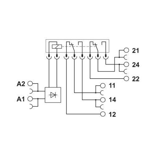 2967060 PHOENIX PLC-RSC-24DC/21-21 Interface-Relais 2 W 24V/DC Produktbild Additional View 2 L