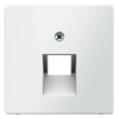 14076089 BERKER Q.1 Zentralstück UAE für Datendose 1fach, polarweiß samt Produktbild 1 S