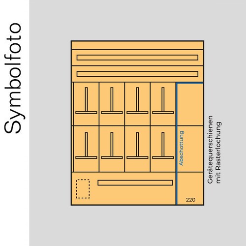 EE7SV ERA Zählerverteilereinsatz +Schwac hstromfeld bxhxt=1136x1500x155mm Produktbild Additional View 1 L