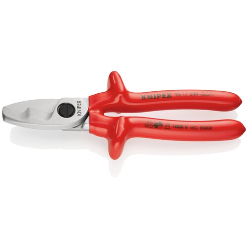 9517200 Knipex Kabelschere 200mm mit Doppelschneide bis 20mm Durchmesser Produktbild Additional View 4 L