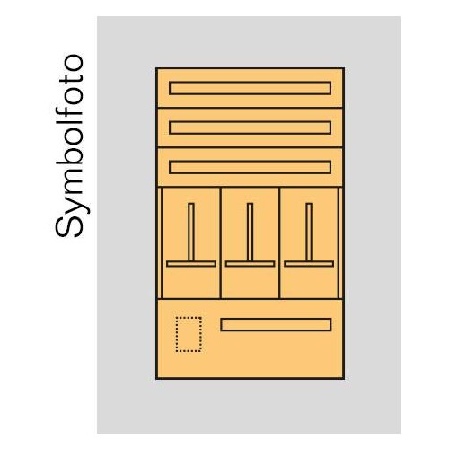 EC5OÖ Era Zählerverteilereinsatz OÖbxhxt =696x1150x150mm 1x3 Zählertafeln Produktbild