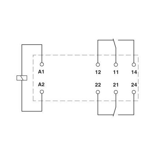 2961202 PHOENIX REL-MR-110DC/21-21 Minirelais 2WE 110VDC Produktbild Additional View 2 L