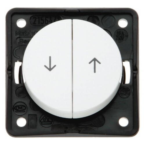 936532509 Berker INTEGRO Flow/Pure Jalousietaster polarweiß glänzend Produktbild Additional View 1 L