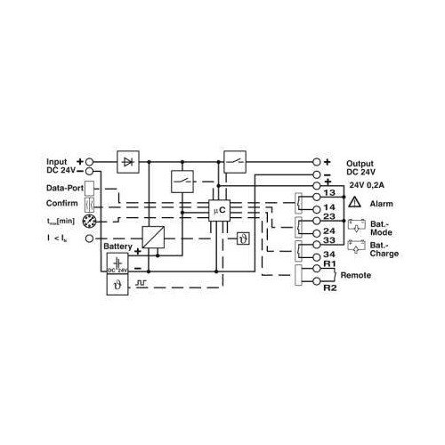 2320267 Phoenix Quint-UPS/24DC/24DC/10/ 3.4AH Unterbrechungsfreie Stromversorg. Produktbild Additional View 2 L