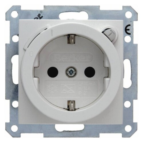 47088989 BERKER S.1/B.x SSD mit FI-Schutzschalter polarweiß glänzend Produktbild Additional View 1 L