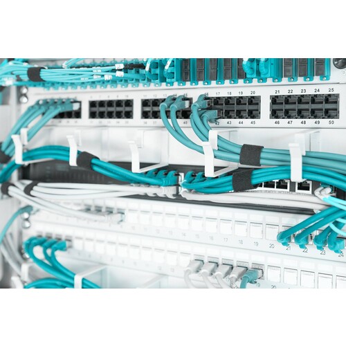 DN-97601 Digitus Rangierpanel  1HE 5x Bügel 5x Kabelführungsbügel RAL7035 Produktbild Additional View 3 L